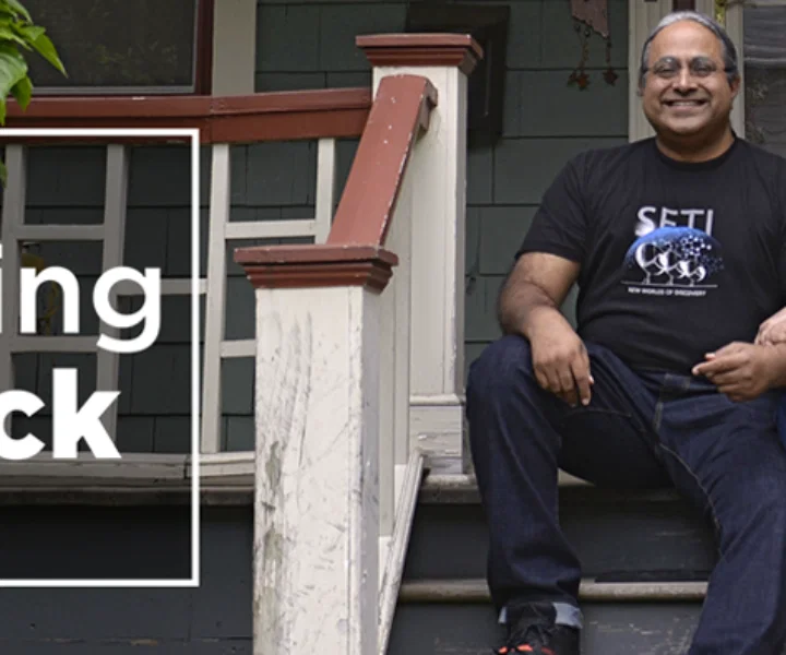 Nirmitee Shah and Arun Vadlamani live on Hillside Terrace in South Orange. Photo by Richard Yeh/WNYC