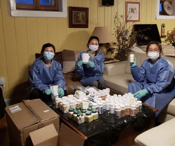 CAPTION: Su and 20 other acupuncturists in New Jersey formed a team to develop a traditional Chinese medicine formula as food supplements for COVID-19 patients. PHOTO by Hong Su.