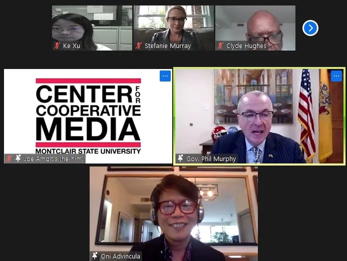 image0 A Zoom meeting with NJ Gov. Phil Murphy and partners of the Center for Cooperative Media.